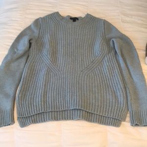 JCREW Alpine ski style sweater. Beautiful wool. Comfortable & pretty baby blue